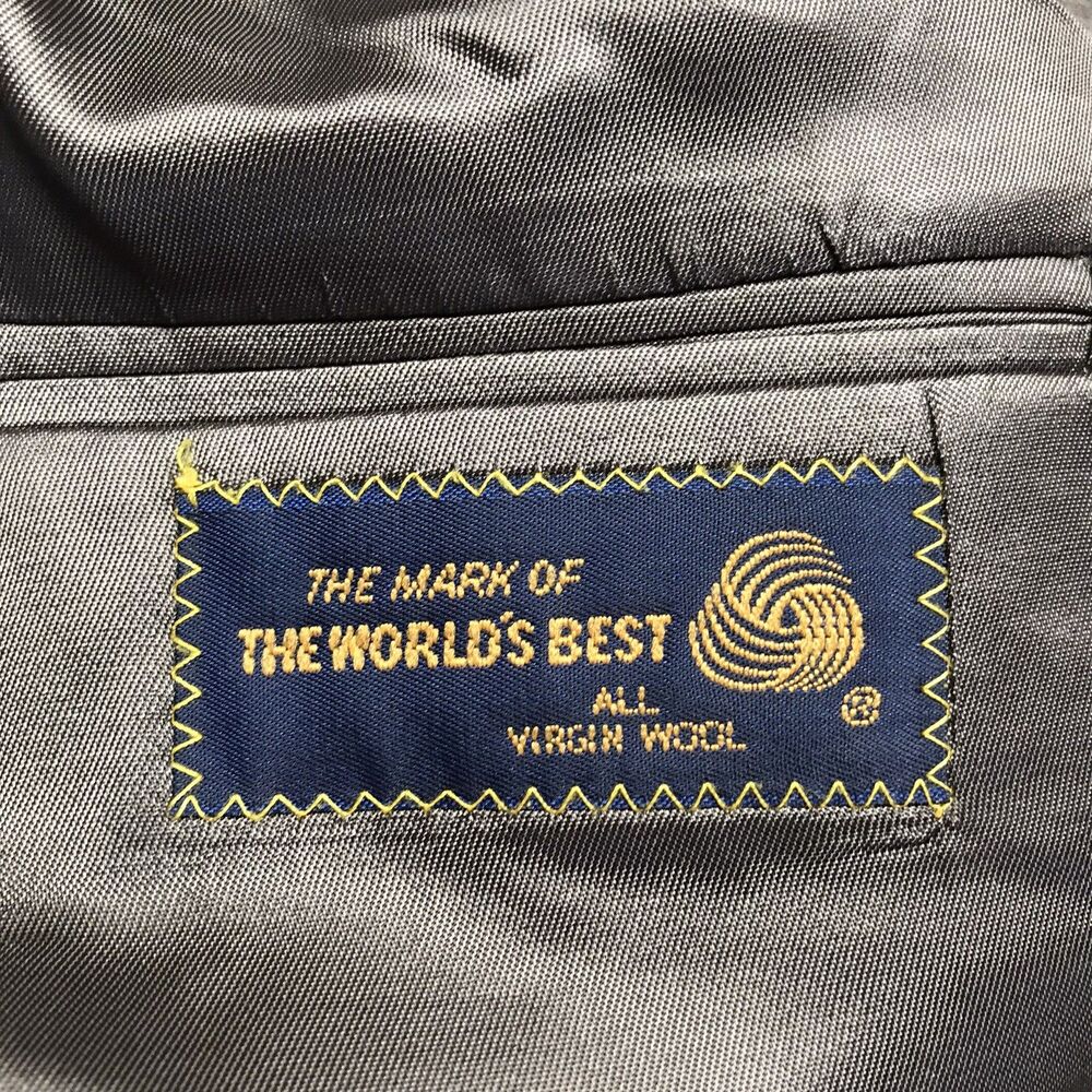 RALPH LAUREN Polo University Club Tweed Blazer Men 42L Gray Herringbone USA - Picture 13 of 16